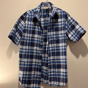 Mens short sleeve button up